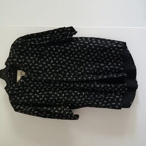 Mens Frank short sleeve dress shirt sz medium